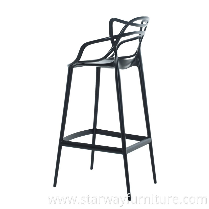 Cheap Italian Design Modern PP Plastic Barstool High Bar Chair Stools